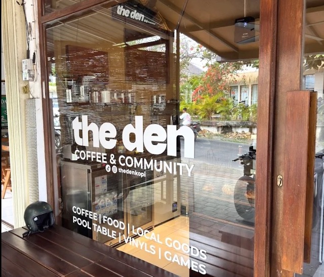 The Den coffee shop on Jl. Toya Ning II, Ungasan